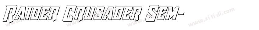 Raider Crusader Sem字体转换